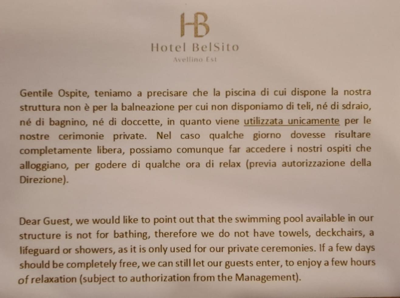 Bel Sito Hotel Due Torri Manocalzati Екстер'єр фото